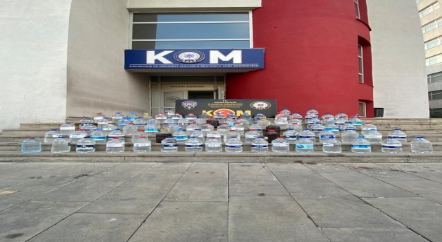 Adanada sahte içki operasyonu: 2 gözaltı