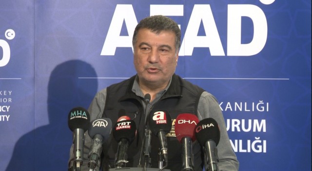 AFAD Deprem ve Risk Azaltma Genel Müdürü Tatar: Şu ana kadar toplamda 3 bin 858 artçı sarsıntı var