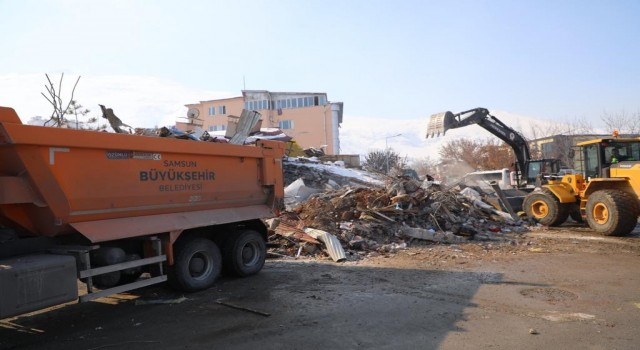 Afet bölgesine alt yapı desteği