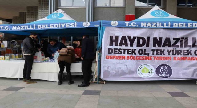 Afet bölgesine Nazilliden yardım eli