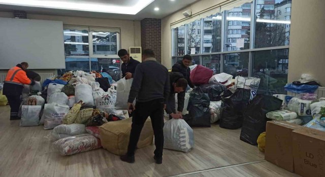 Afetzedeler için yardım kampanyası