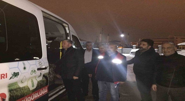 Ağrı Milli Eğitim Müdürü Kökrek, AKUB ekibini Gaziantepe yolcu etti