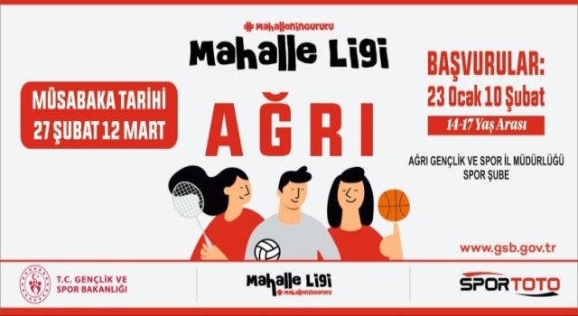 Ağrıda Mahalle Ligi heyecanı yaşanacak