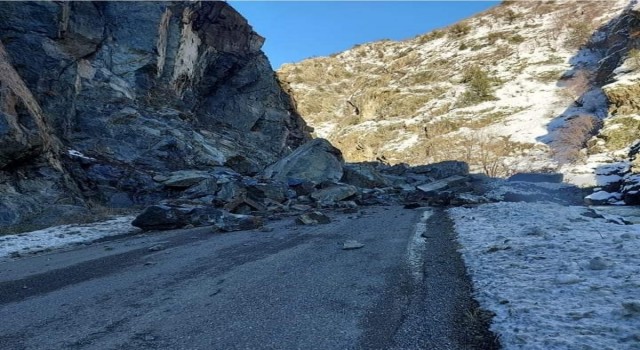 Artvinde heyelan nedeniyle Artvin-Şavşat karayolu ulaşıma kapandı