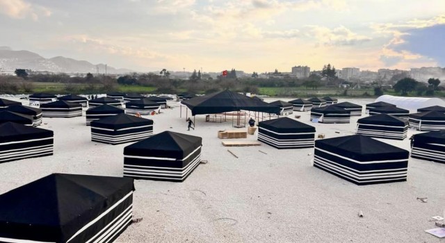 Aydın Valiliğinin yaptırdığı yörük çadırları Hataya yuva oldu