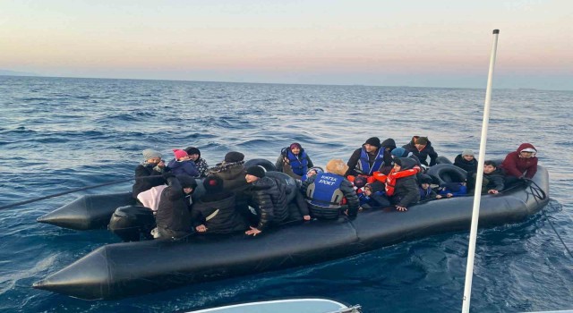 Ayvacık açıklarında 41 kaçak göçmen yakalandı