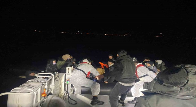 Ayvacık açıklarında Yunan unsurlarınca ölüme terk edilen 39 kaçak göçmen kurtarıldı