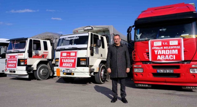 Ayvalıktan deprem bölgesine yardım köprüsü kuruldu
