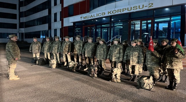 Azerbaycan, 20 kişilik askeri sağlık personelini Türkiyeye gönderdi