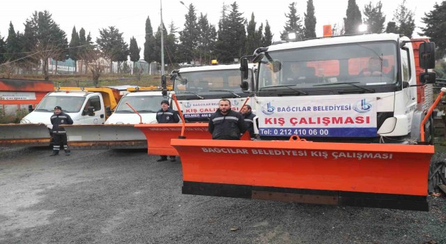 Bağcılar Belediyesi Karla Mücadele Timi göreve hazır