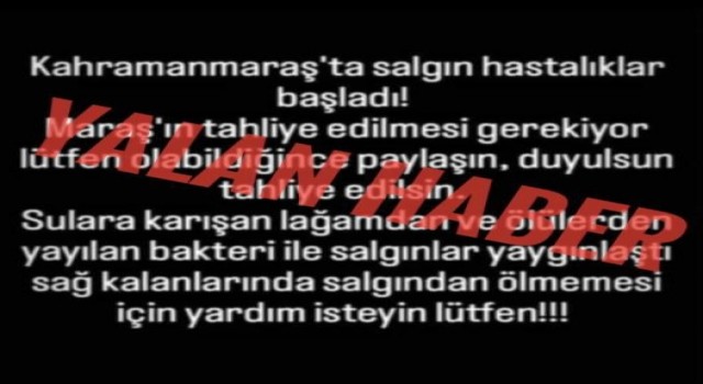 Bakan Koca: “Ne Kahramanmaraşta ne başka deprem ilinde bir salgın hastalık var”