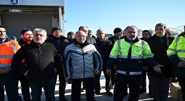 Başkan Gürkan Hataya destek ziyaretinde bulundu