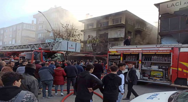 Başkentte korkutan yangın