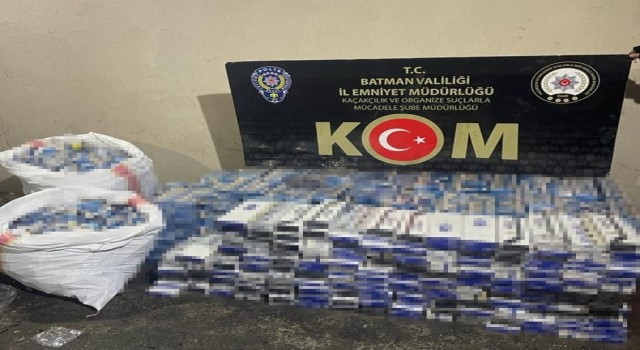Batmanda 18 bin 945 paket gümrük kaçağı sigara ele geçirildi