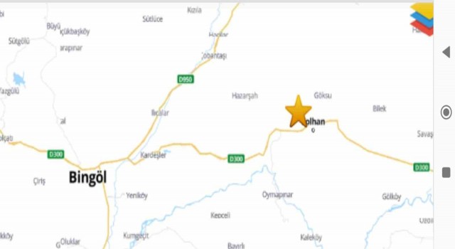 Bingölde korkutan deprem