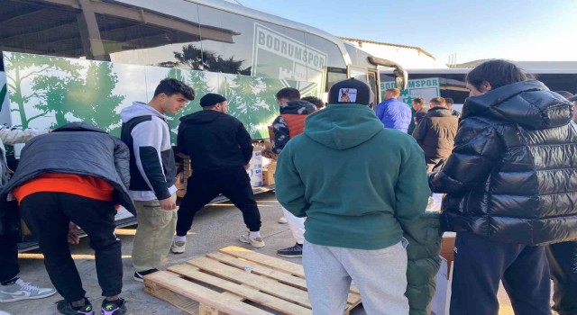 Bodrumspordan deprem bölgesine destek
