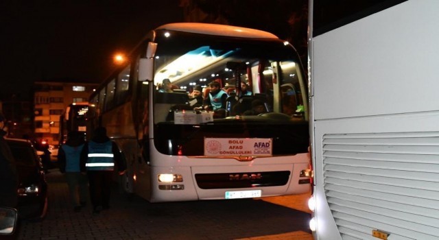 Boludan 144 gönüllü dualarla Hataya uğurlandı