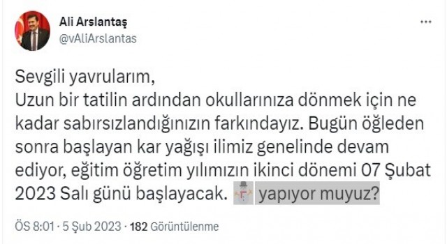 Burdurda eğitime kar engelli
