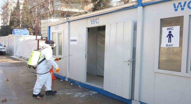Bursa Büyükşehirden deprem bölgesinde hijyen seferberliği