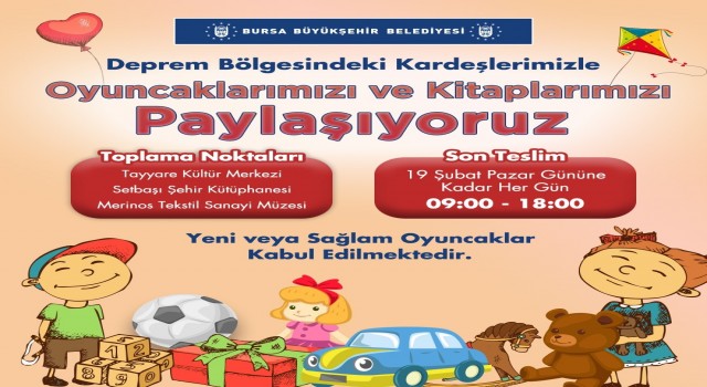 Bursada oyuncak kampanyası