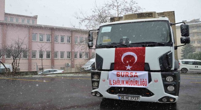 Bursadan deprem bölgesine tıbbi malzeme desteği