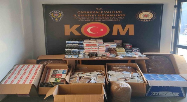 Çanakkalede kaçak sigara operasyonu
