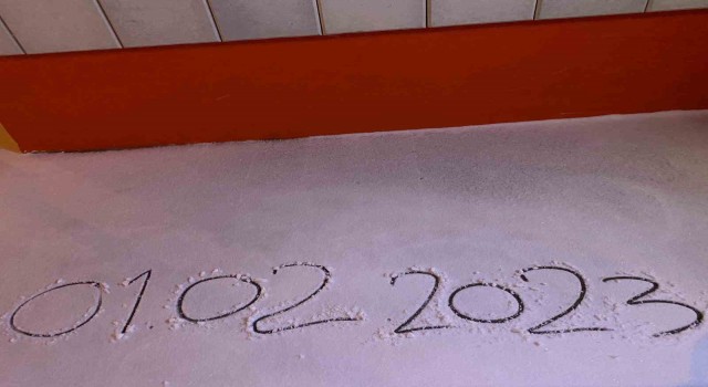 Çankırıda yılın ilk karı yağdı