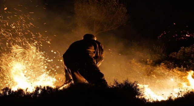 Çeşmede korkutan yangın kontrol altına alındı