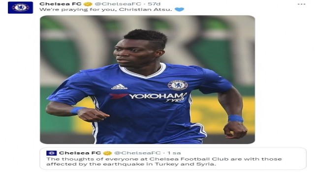 Chelseaden Christian Atsu paylaşımı