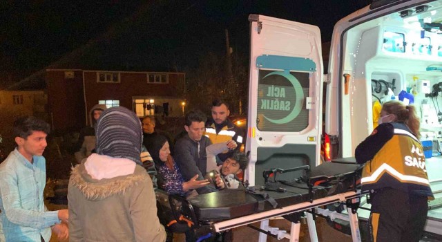 Çorluda trafik kazası: Motosiklet sürücüsü yaralandı