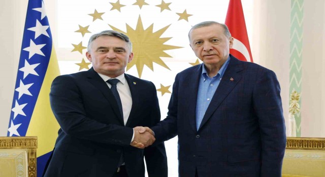 Cumhurbaşkanı Erdoğan, Bosna Hersek Devlet Başkanlığı Konseyi Üyesi Komsici kabul etti