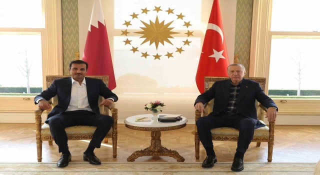 Cumhurbaşkanı Erdoğan, Katar Emiri Al Saniyle görüştü