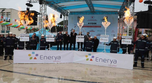 Cumhurbaşkanı Erdoğan, Koçarlının doğalgazını ateşledi