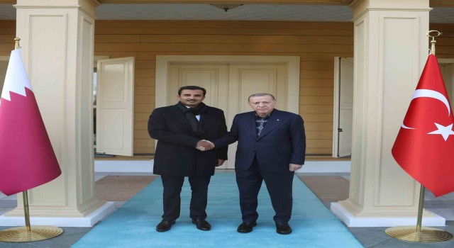Cumhurbaşkanı Recep Tayyip Erdoğanın Katar Emiri Al Sani ile görüşmesi başladı