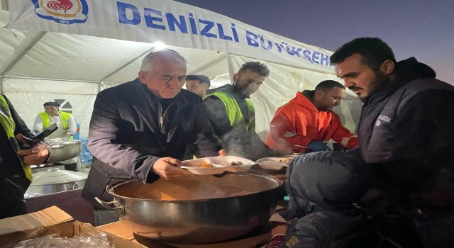 Denizli Büyükşehirden Hatayda gönül sofrası
