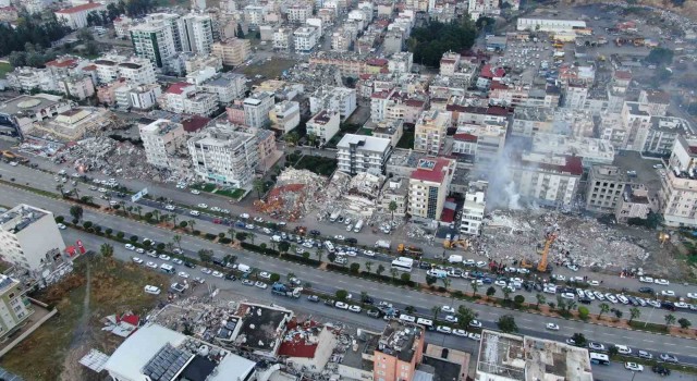 Deprem bölgesi İskenderun havadan görüntülendi