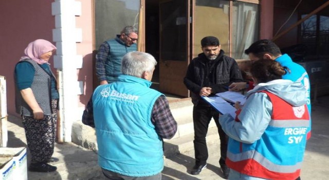 Deprem bölgesinden Ergeneye 74 hane 333 kişi yerleşti