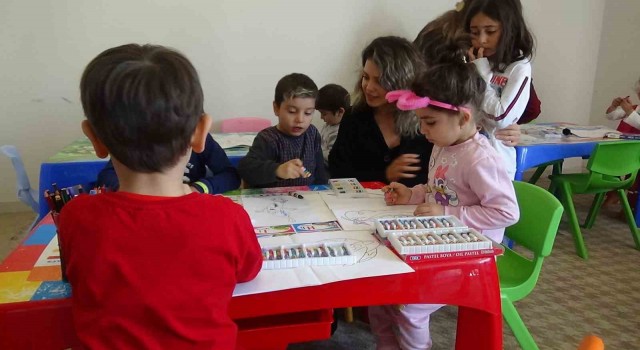 Depremzede öğrenciler için devlet-özel sektör iş birliği ile anaokulu kuruldu