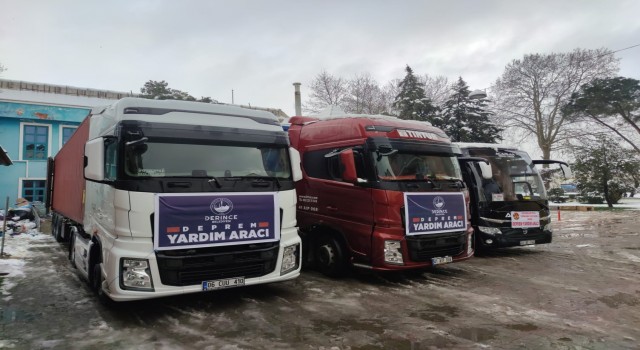Derinceliler deprem bölgesindeki vatandaşlar için seferber oldu