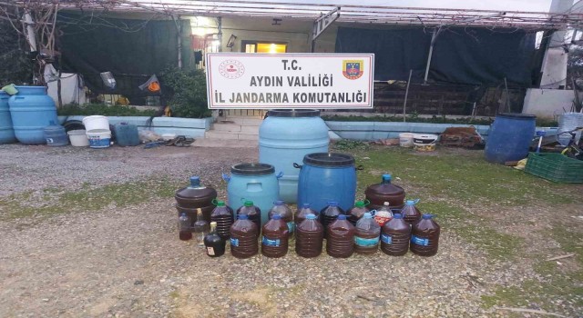 Didimde 490 litre kaçak alkol ele geçirildi