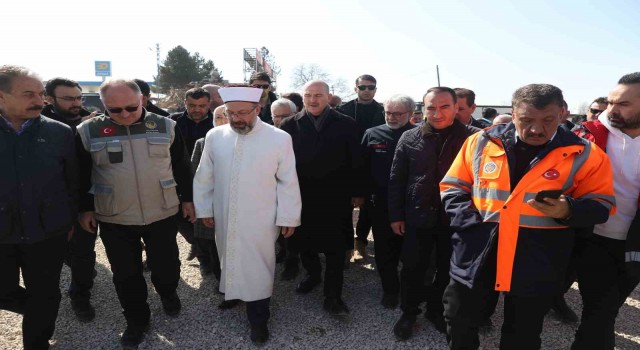 Diyanet İşleri Başkanı Erbaş, Malatyada incelemelerde bulundu