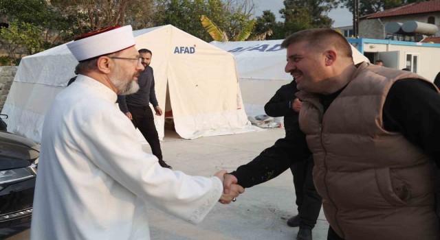 Diyanet İşleri Başkanı Erbaştan Hatayda Saint İlyas Rum-Ortodoks Kilisesine ziyaret