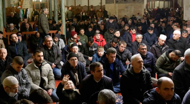 Edirnede Miraç Kandili dualarla idrak edildi