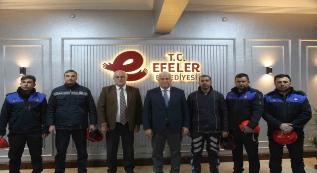 Efeler Zabıtası deprem bölgesinden döndü