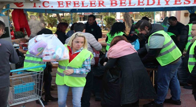 Efelerin yardım kampanyası yoğun katılımla devam ediyor