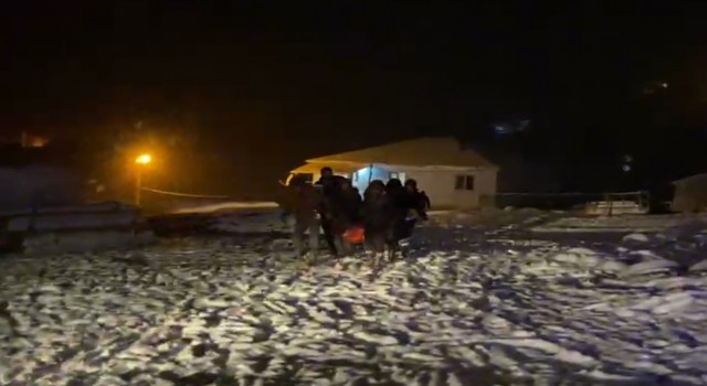 Ekipler hasta kadın için seferber oldu