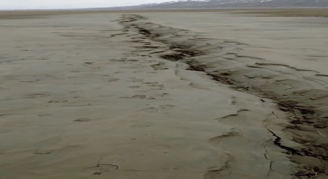 Elazığda fay hattındaki zemin sıvılaşması böyle görüntülendi