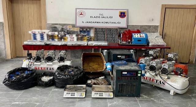 Elazığda kaçak sigara operasyonu: 3 şüpheli yakalandı