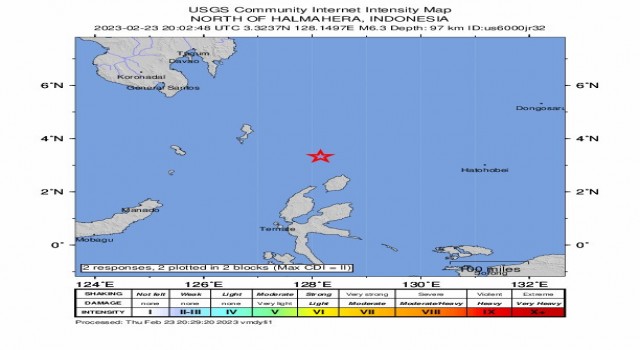 Endonezya açıklarında 6.3 büyüklüğünde deprem