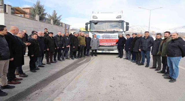 Erzincan TSO yardım tırı yola çıktı